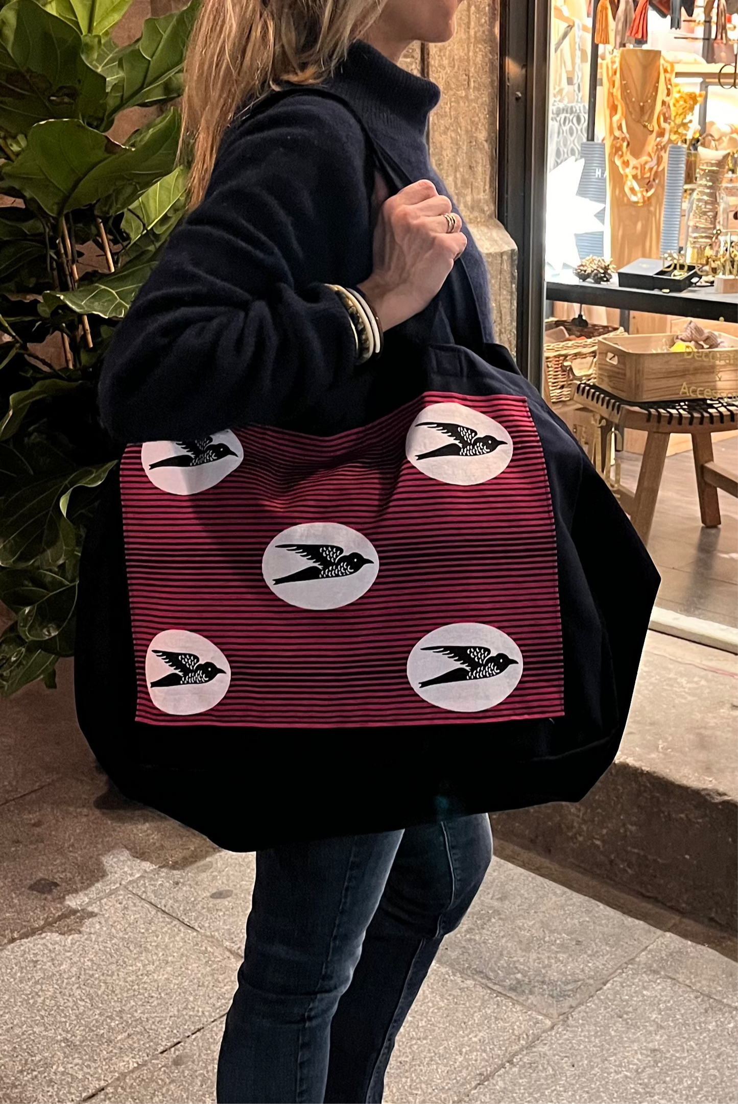 Bolso Grande Travel Hirondelles - Dame Bobine