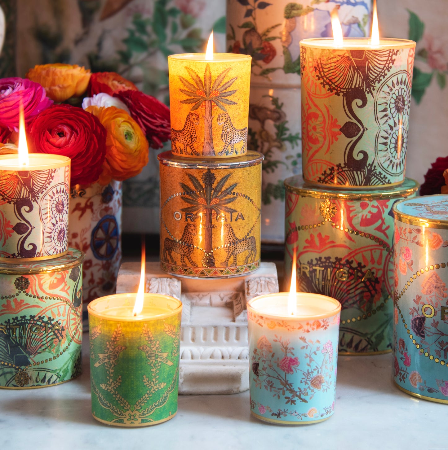 Vela Perfumada Decorada - Ortigia Sicilia