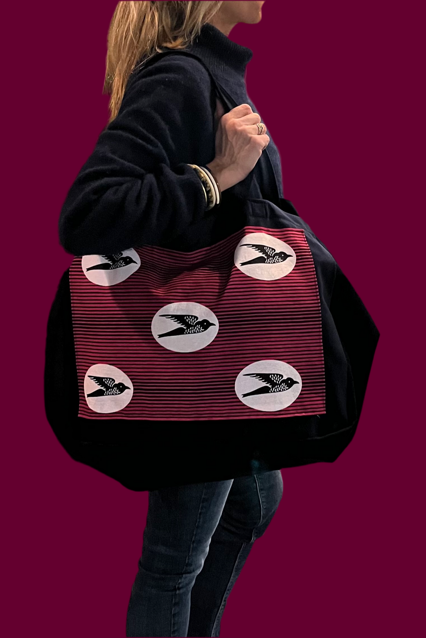 Bolso Grande Travel Hirondelles - Dame Bobine