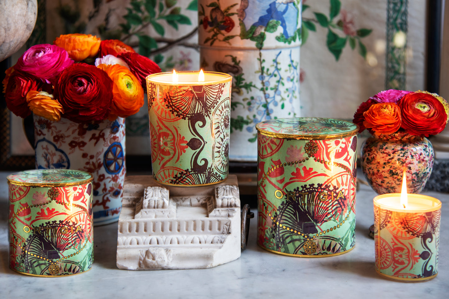 Vela Perfumada Decorada - Ortigia Sicilia